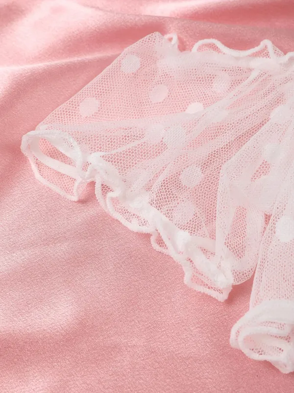 Polka Dot Pattern Semi-sheer Design Lingerie Set Bustier Top And Panty Sets Women's Clothing — image 5