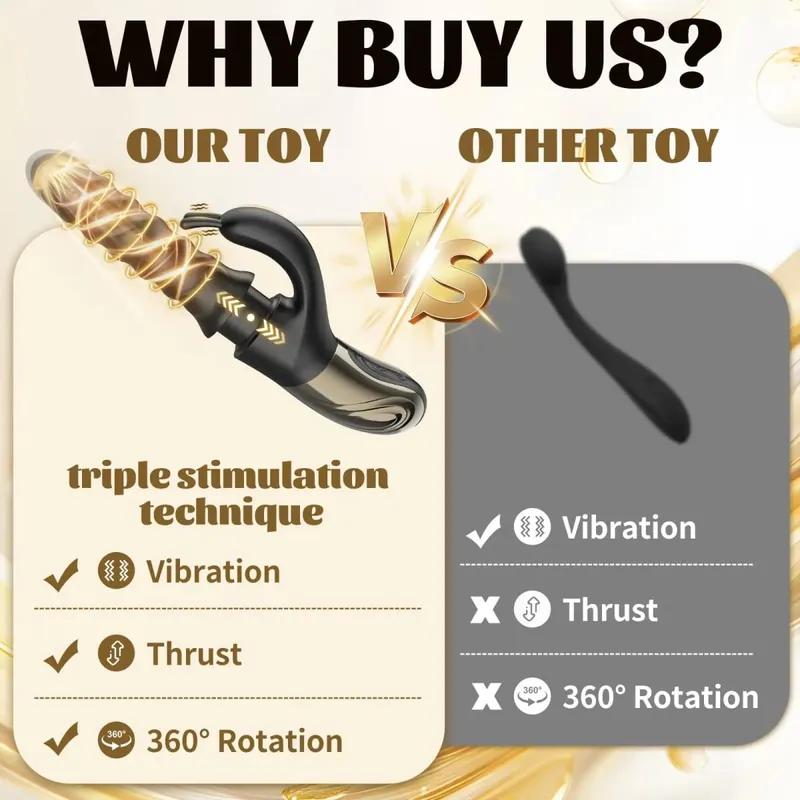 2026 Tornado Swirling G Spot Rabbit Vibrator 360° Rotating Thrusting Female Sex Toys for Clitoral Anal Stimulation Masturbation