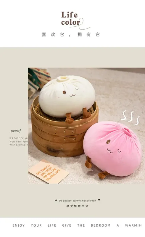 40cm Dumpling Plush Toy Soft Stuffed Hug Pillow Doll Home Decoration Stress Relief Toy Fans Gift — image 9