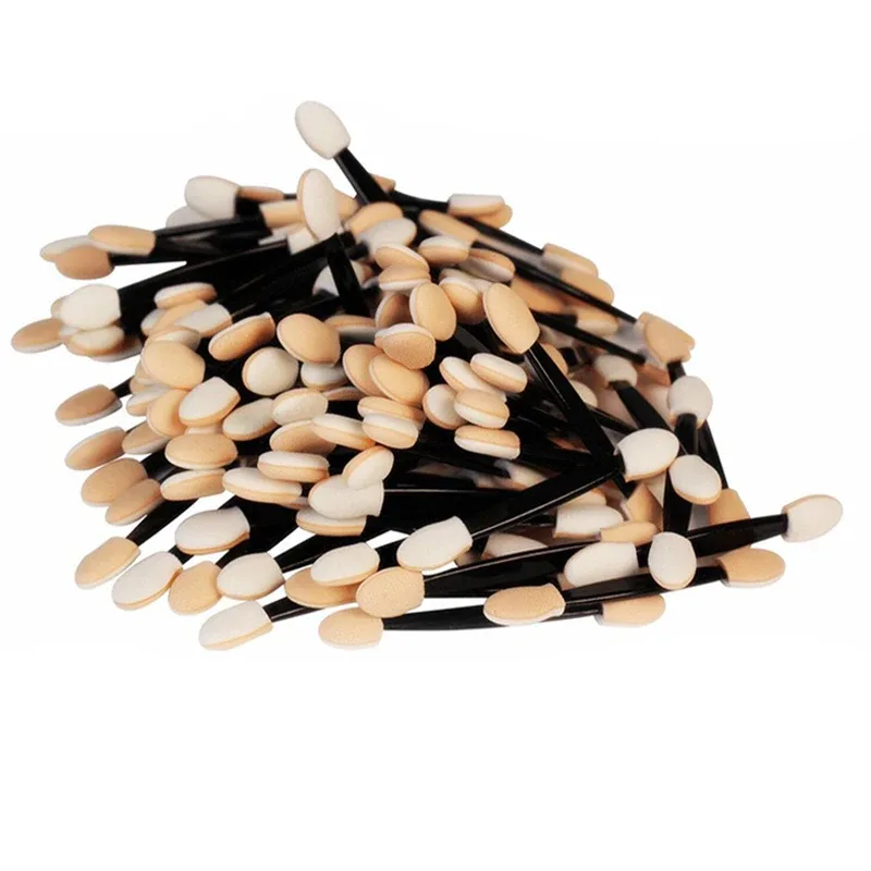 50/100PCS Eyeshadow Brush Dual Sided Sponge Nylon Sets Make up Eye Shadow Brushes For Cosmetic Applicator Makeup Tools Hot — image 5