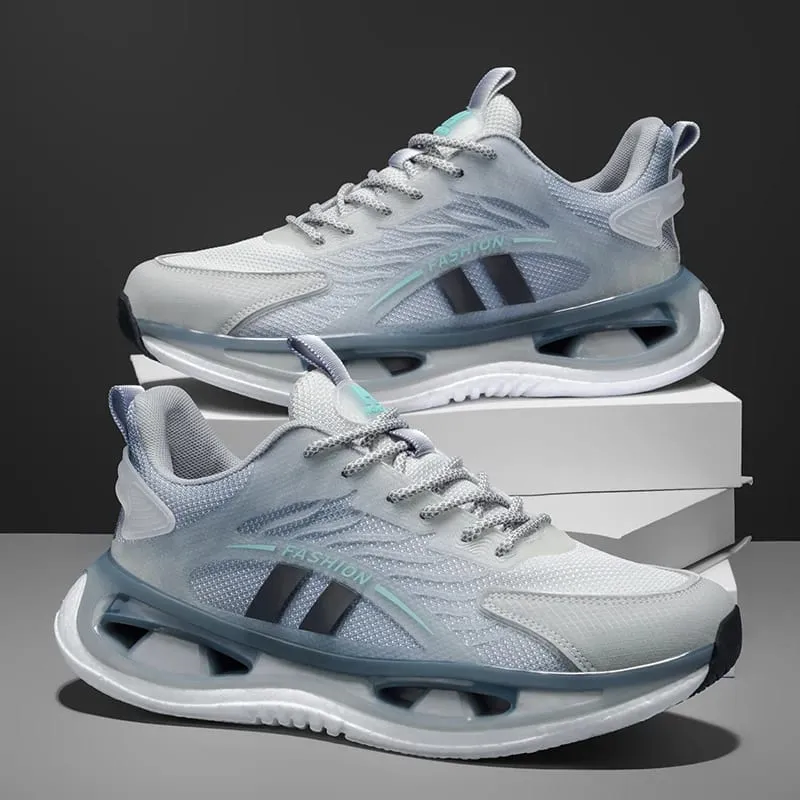 Men's lightweight outdoor racing running shoes spring summer new soft-sole casual sneakers student breathable speed sports shoes — image 2