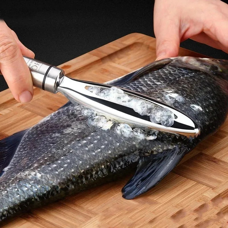 Fish Scales Scraping Graters Fast Remove Fish Cleaning Peeler Scraper Fish Bone Tweezers Stonego Kitchen Accessorie To — image 9