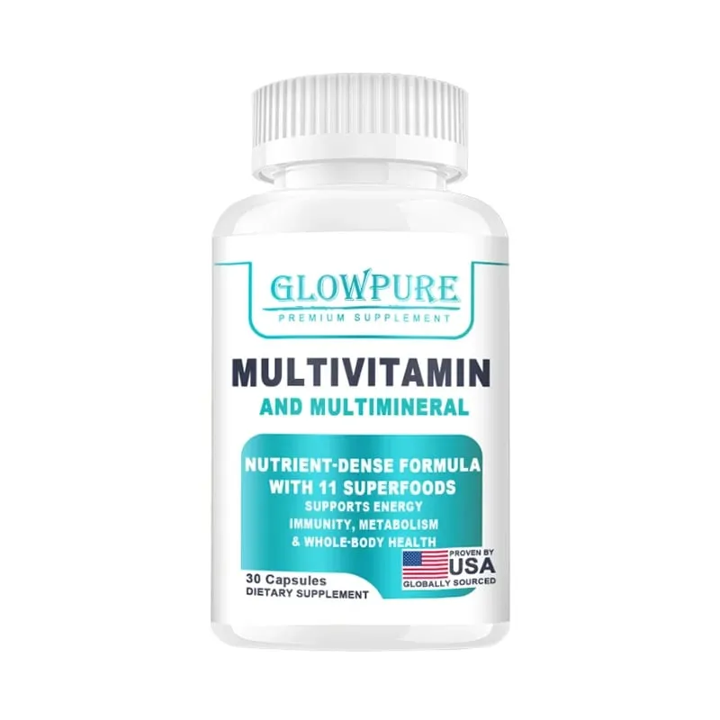 Organic Multivitamin para sa Babae - Buong Pagkain na may B-Complex Vitamin C D3 at K2 para sa Immunity Stress Balat ng Buhok at Kuko