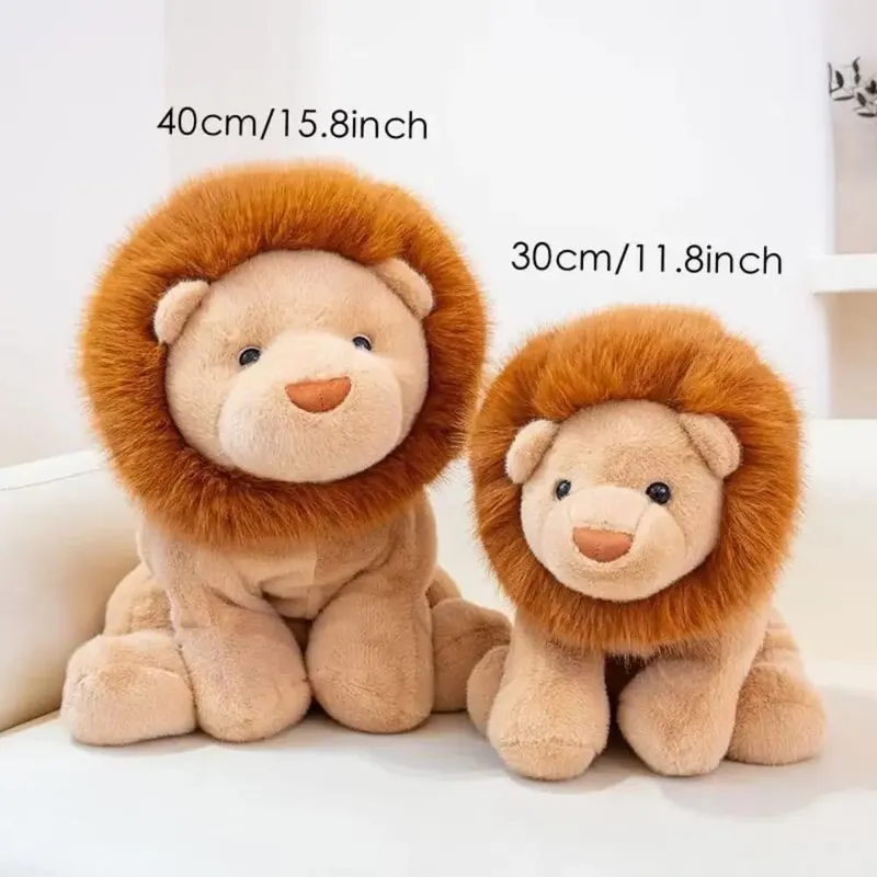 New Design Soft Lion Stuffed Animal Plush Pillow Cute 15.8inch Stuffed Animals Plush Emotional Support Plush Pillow — image 6