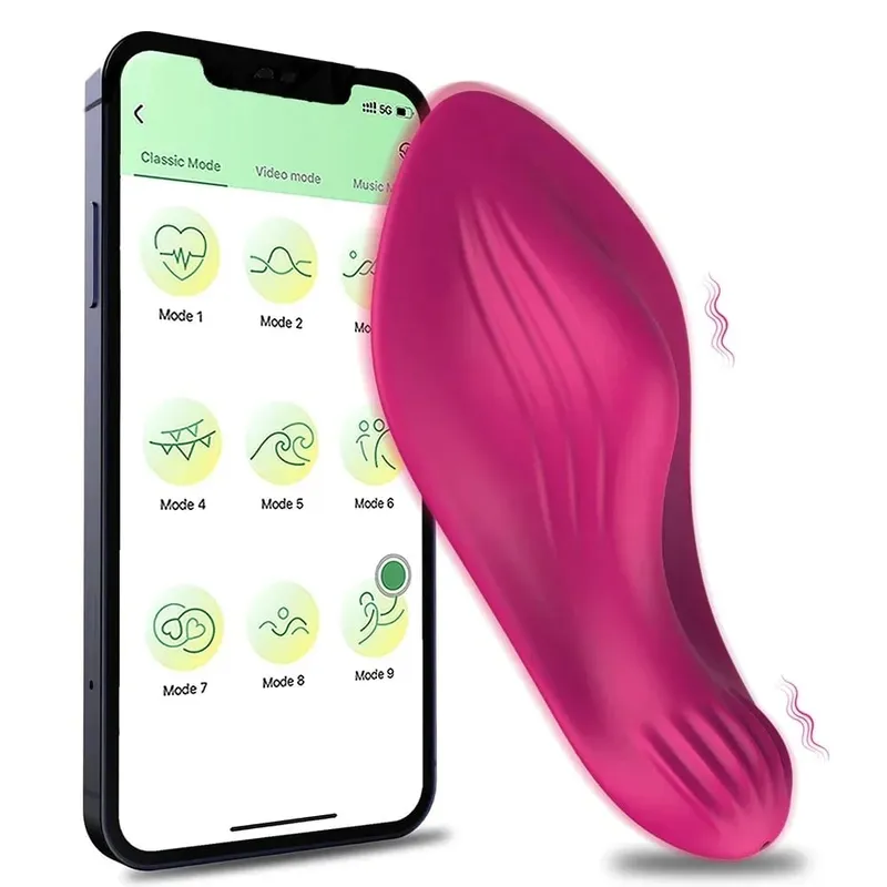 Vibrador de controle bluetooth vestível para mulheres, controle remoto, ponto g, estimulador de clitóris, massageador vaginal, brinquedo sexual para mulheres, casal