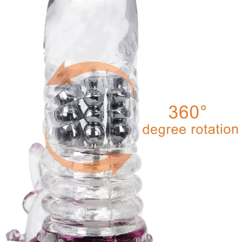 Automatic Stretch Rotate Vibrators For Women Clitoris Stimulator Vaginal Anal Plug Fake Dildos Female Masturbator Sex Toys Adult