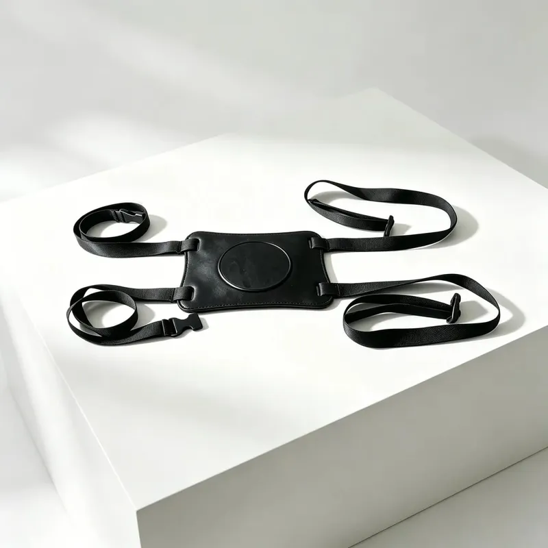 Hands Free Dildo Chair Mount - Silicone Suction Cup Strap-On with Adjustable Straps for Riding Pleasure & Couples Play — image 6