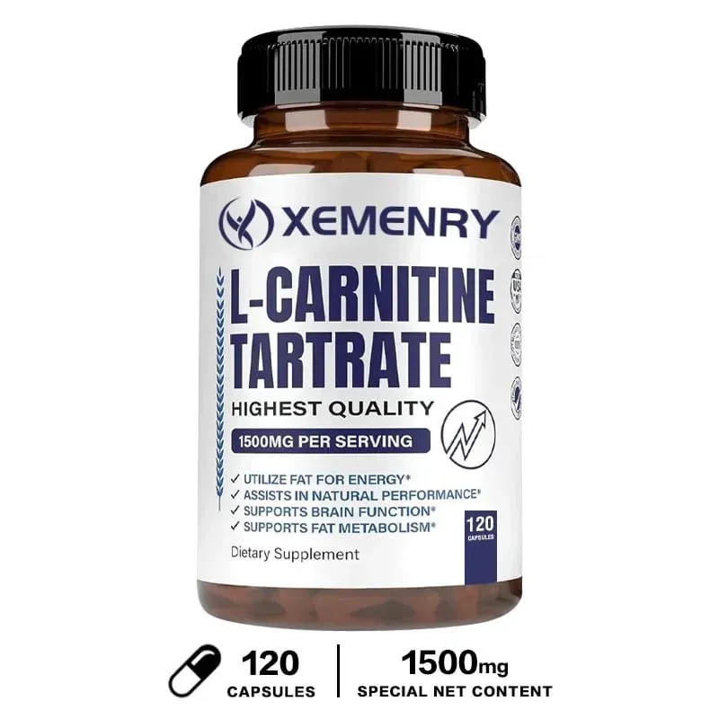 Capsules premium de tartrate de L-carnitine 1500 mg - La production d'énergie naturelle soutient le métabolisme — image 9