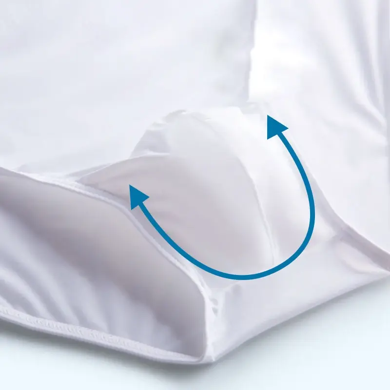 2 pçs grande bolsa de náilon cuecas masculinas cuecas de seda gelo masculino sem costura cuecas de cintura baixa calcinha fina plus size — image 11