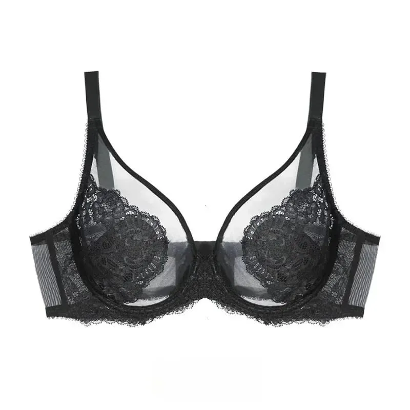 Ultra-Thin Women's Bra Full Cup Gathered Underwear Set for Flattering Bustline and Preventing Sagging No Side Breast Collection — image 1