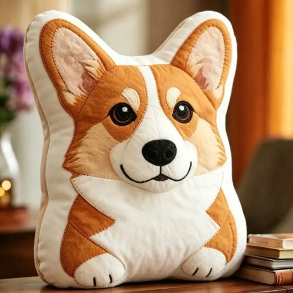 Dog Shaped Pillow Animal Throw Pillow Soft Plush Fabric Decorative Animal Pillow Shiba Dog Cushion Contoured Shape — image 13