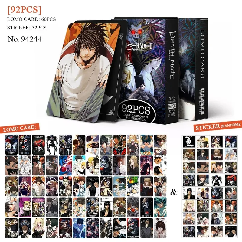 Tarjeta postal de Anime Attack on Titan Lomo, juguete Haikyuu boticario diarios Honkai Star Rail, tarjetas de colección con pegatinas de regalo — image 7