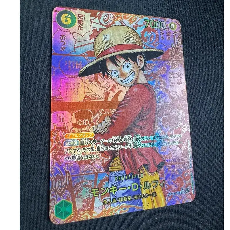 ONE PIECE Roronoa Zoro Monkey D. Luffy DIY Hjemmelavet samlingskort engelsk japansk version Legetøj Julefødselsdagsgave — image 14
