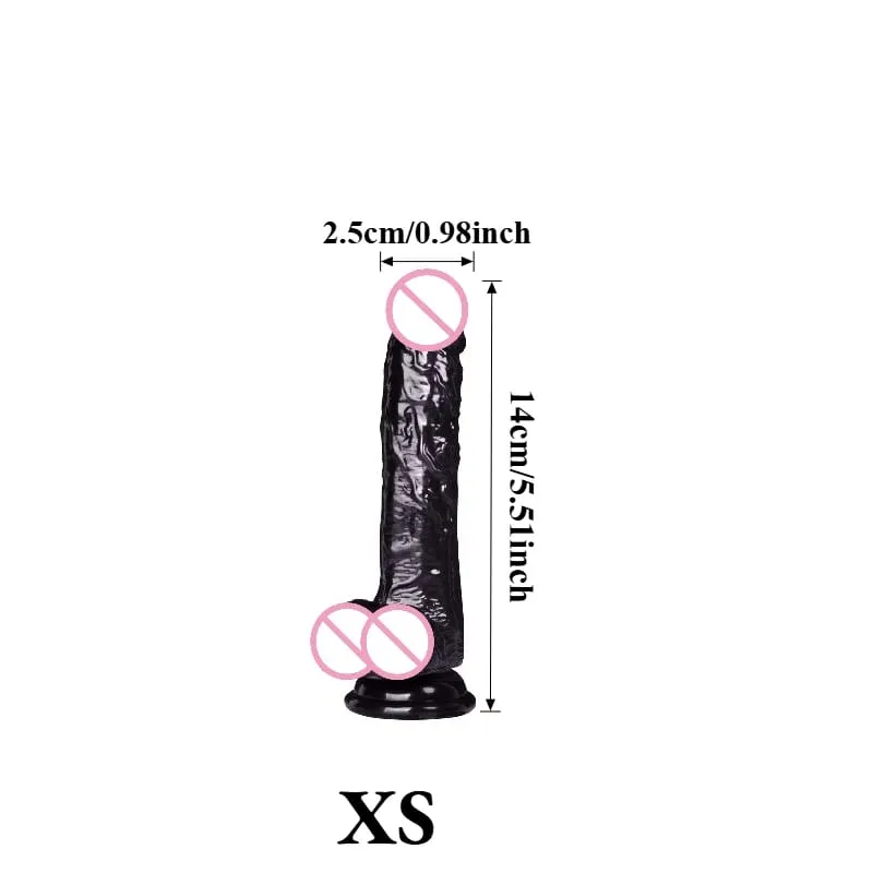 Su geçirmez Gerçekçi Siyah Yapay Penis Masturbators Anal Eşcinsel Yumuşak Klitoris Vajinal Masaj Penis Vantuz Dick Seks Oyuncakları Kadınlar için — image 10