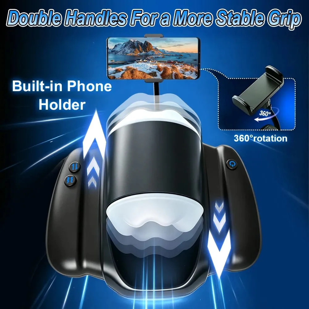 Automatic Telescopic Male Masturbation Cup With Holder Penile Stimulator Vaginal Pocket Pussy Adult Sex Machine for Men — image 6