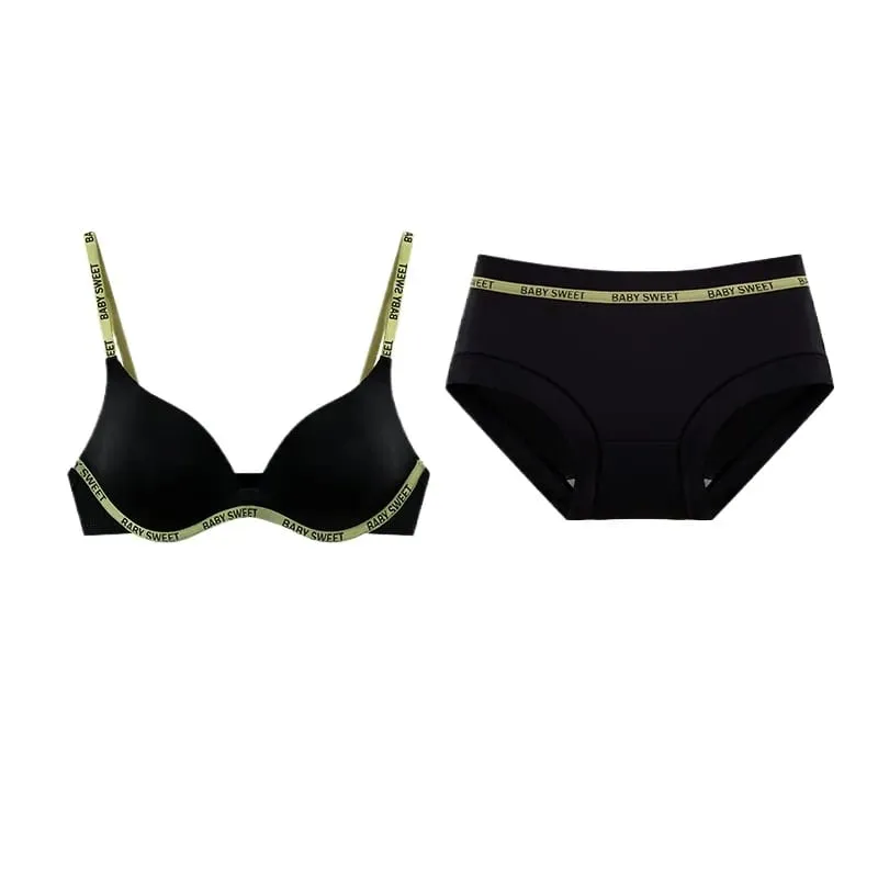 Seamless Wirefree Bra For Young Girls Light Padding Push Up Effect Bralette Set Pure Style Comfort Underwear Teens Lingerie AU — image 3