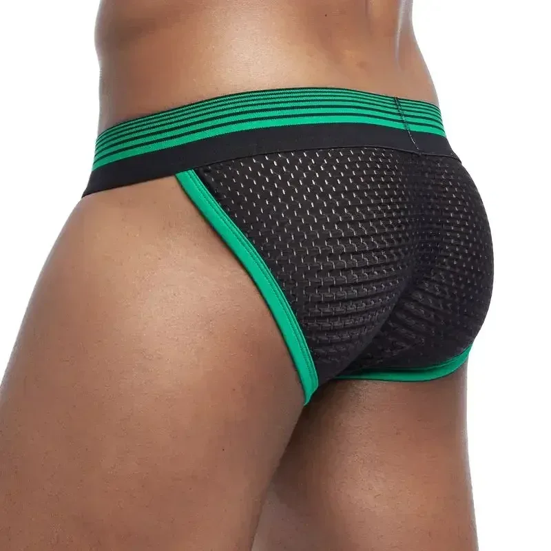 Cueca masculina sexy, cueca boxer de malha de nylon, roupa íntima masculina — image 7
