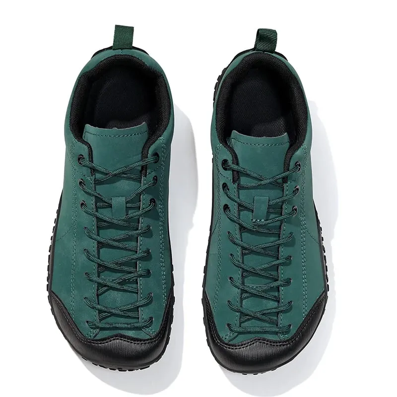 Unisex Barefoot Wide Toe Shoes Women Men Artificial Leather Minimalist Sneakers Zero Drop Outdoor Lace-Up Slip on Walking Shoes — image 1