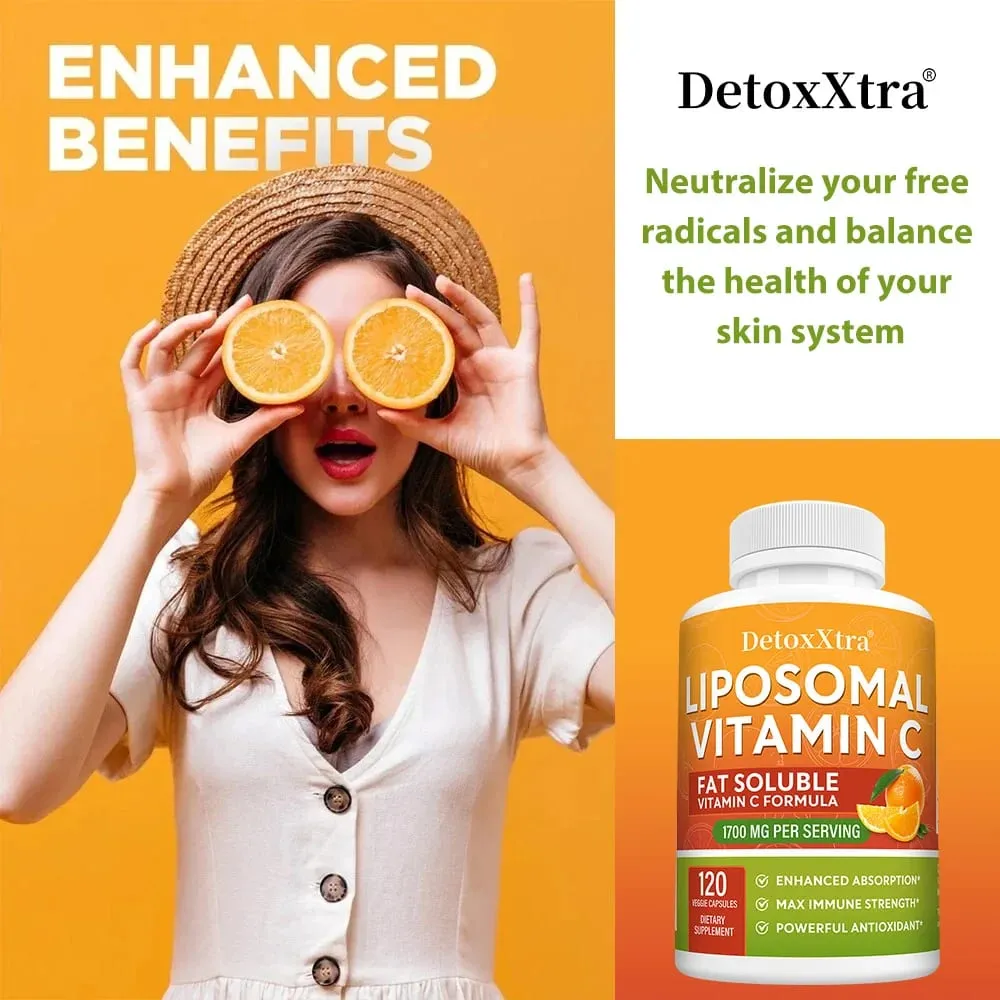 1700 Mg Liposome Vitamin C - Supports Immunity Replenishes Energy Promotes Collagen Production Improves Skin Health — image 3