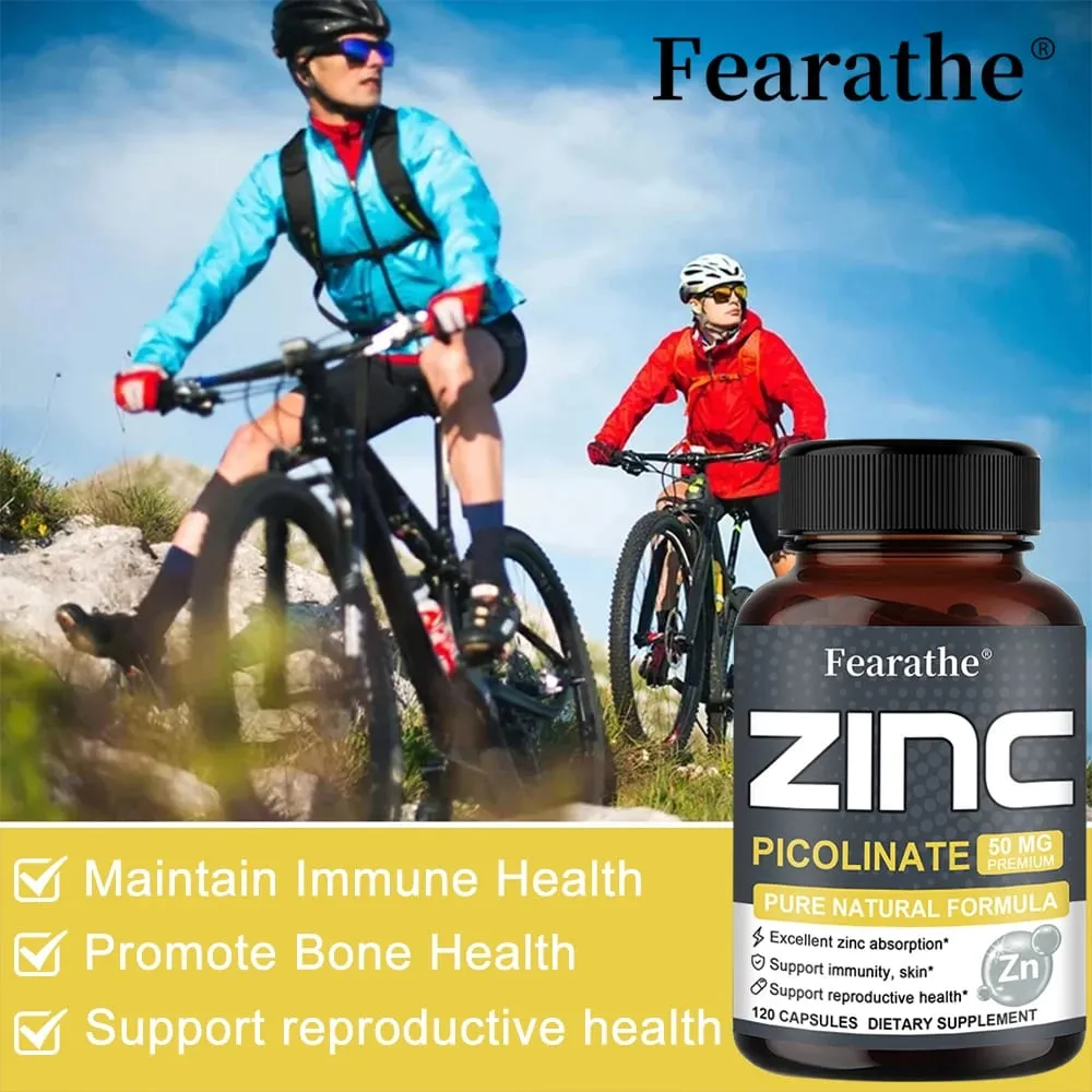 Zinc 50 Mg - High Potency Pure Zinc Supplement Boosts Immune Function Promotes Healthy Skin and Promotes Bone Marrow Health — image 6
