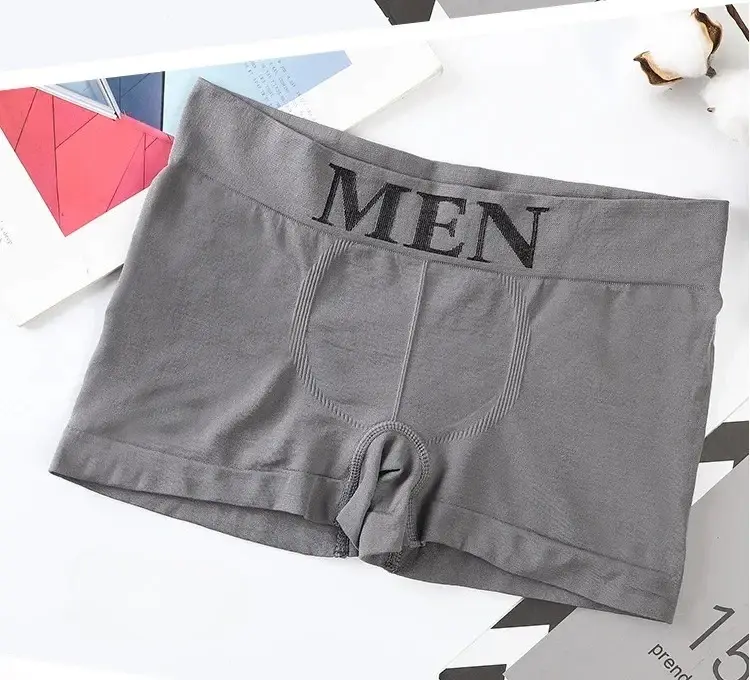3Pcs/Lot Men's Panties Underwear Boxers Breathable Man Boxer Solid Underpants Comfortable Male Brand Shorts Black Blue Underwear — image 11