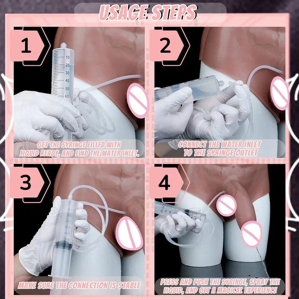 Silicone Anal Plug Squirting Dildo Panties With Abdominal Muscles Solid Penis Vaginal Anal Masturbator Sex Toy For Female — image 3