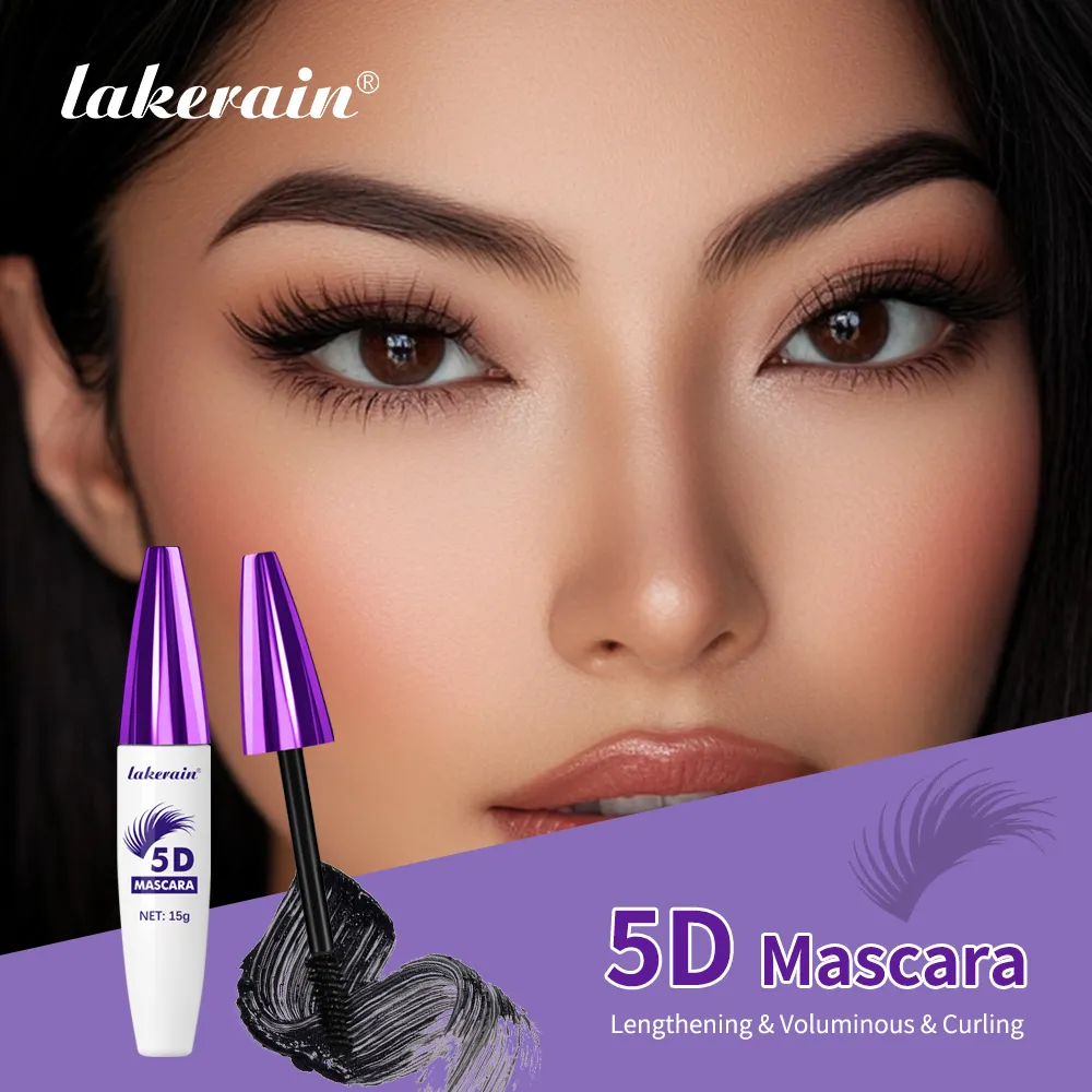 5D Mascara Waterproof Long Lasting Volumizing Curling Lengthening Smudge Proof Colored Eye Make Up Party Festival Cosmetic — image 2