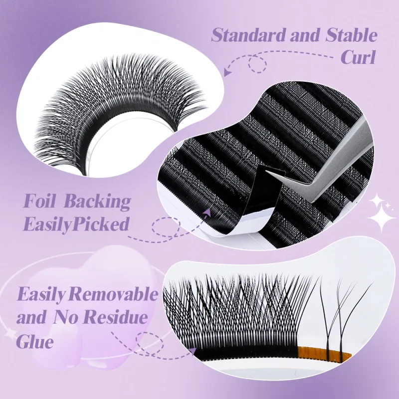 Wendy Lashes YY kształt przedłużanie rzęs automatyczne kwitnienie w kształcie litery W Bloom 3D 4D 5D 6D 8D gotowe materiały czarne rzęsy Cilios 5D — image 6