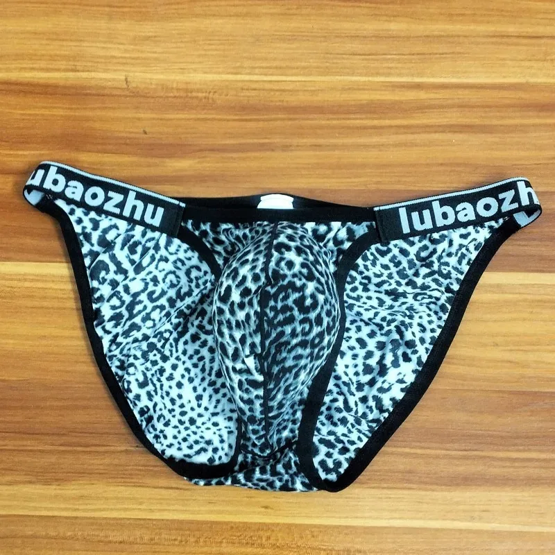 2026 Leopard Pouch Underwear Men Underpants Panties Soft Mens Swimming Briefs Sexy Low-waist Breathable Трусы Мудские Хлопковые — image 3