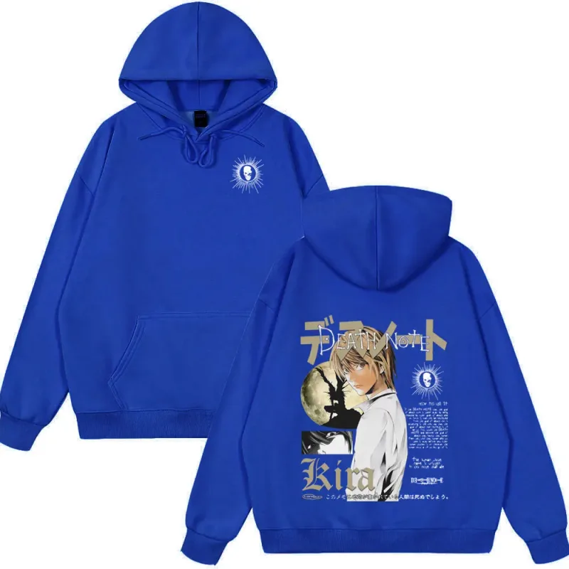 Japan Anime Death Note Yagami Light Tops Men High Quality Cotton Clothes Fashion Hip Hop Couple Hoodies Winter Funny Streetwear — image 9
