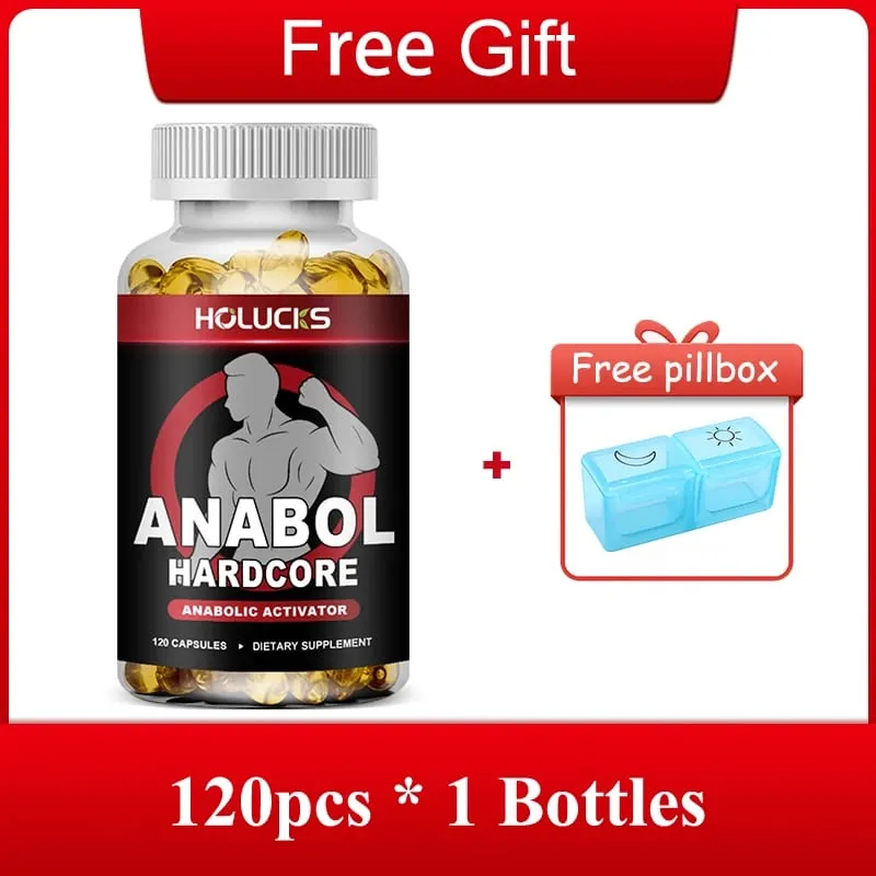 Premium Anabol Muscle Capsules Support Muscle Function Stamina Strength & Steady Body Condition for Regular Athletes