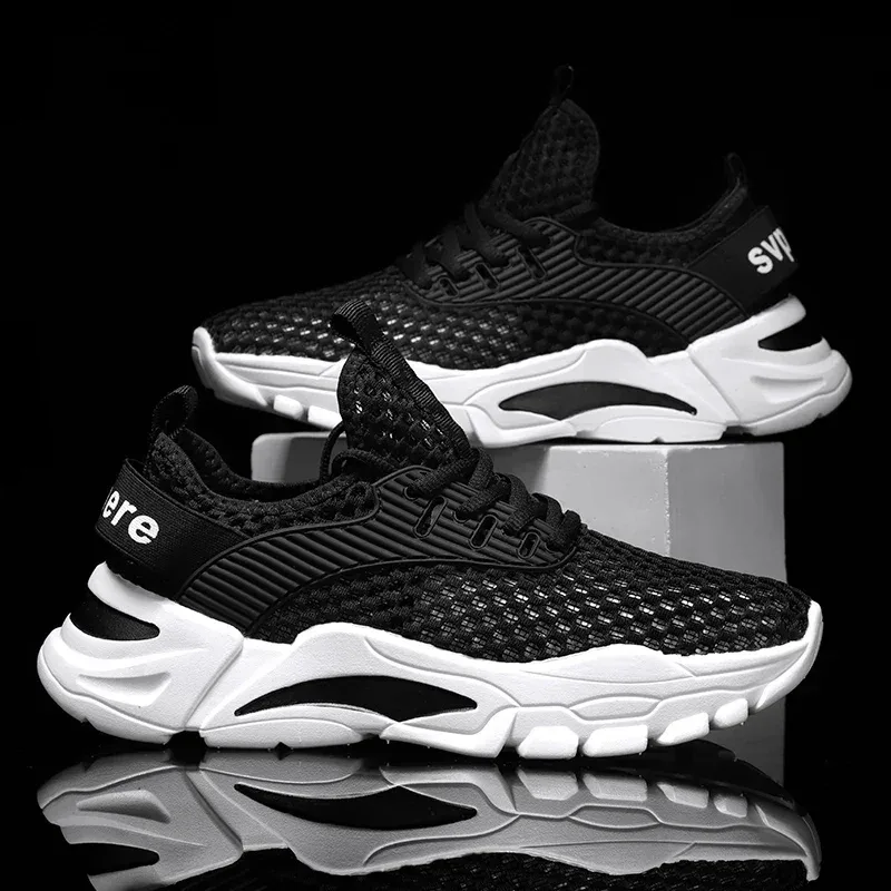 Summer Men Casual Shoes Breathable Mesh Mens Walking Shoes Lightweight Running Sneakers Soft Couple Jogging Tennis Sport Shoes — image 8
