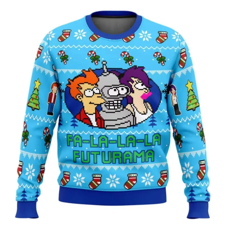 Bagong 2026 Maligayang Pasko Santa Claus 3D Printed Christmas Sweater Holiday Maligayang Pasko Autumn Round Neck Pullover Sweatshirt — image 13