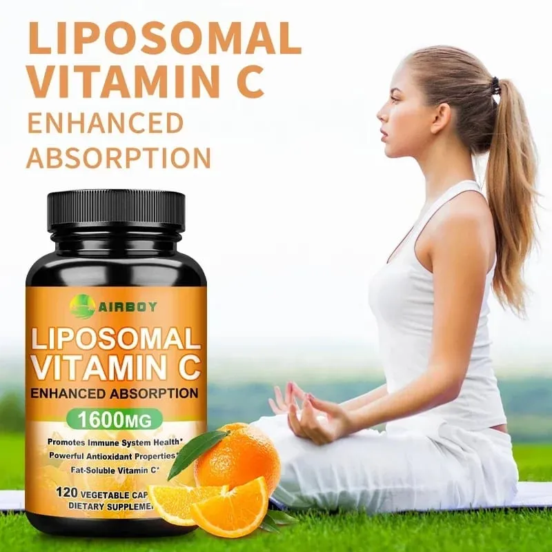Liposomales Vitamin C – Immununterstützung, fördert die Kollagenproduktion, fördert die Fettauflösung, Antioxidans — image 3