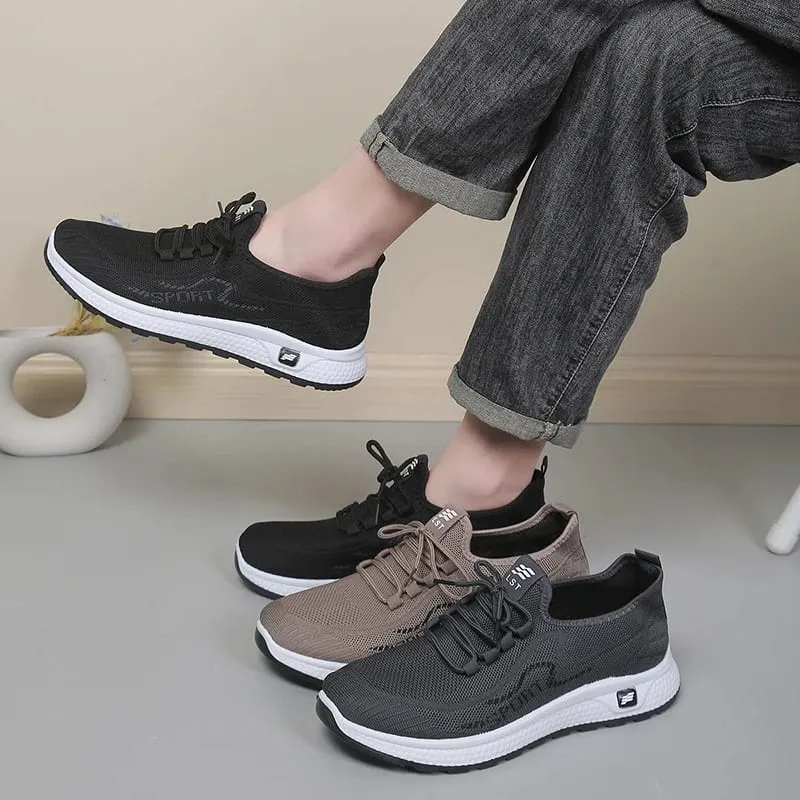 Men's Breathable Mesh Sport Sneakers Elevated Comfortable Walking Shoes Lightweight Casual Athletic Shoes for Daily Wear — image 6