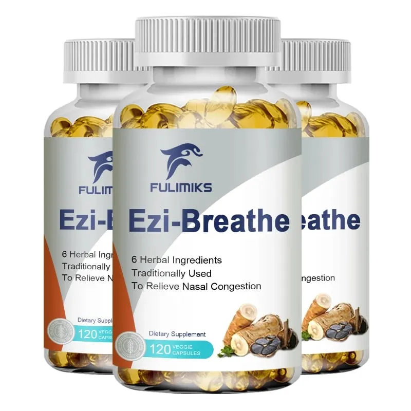 Respiratory & Nasal Health Capsules 6 Herbal Relieves Stuffy Nose Congestion Rhinitis & Supports Breathing Comfort — image 10