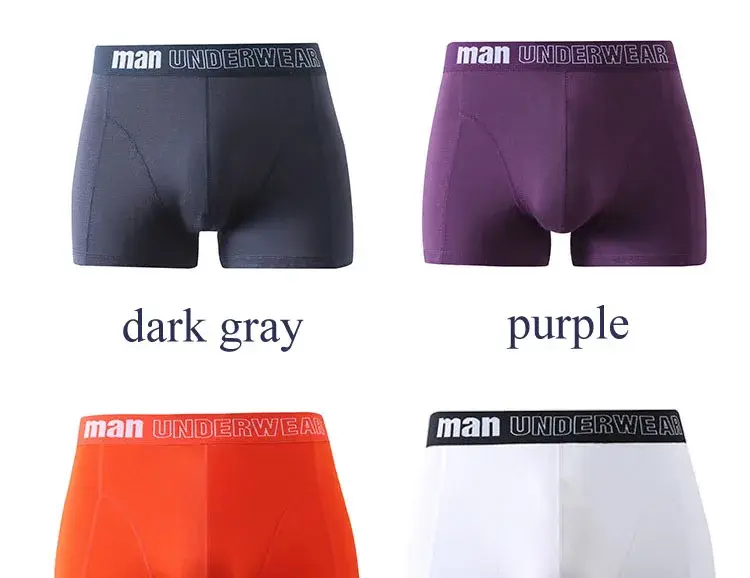 Plus size 5xl 6xl 7xl roupa interior de bambu dos homens boxers sexy calcinha verão fibra de bambu boxer briefs mid rise cuecas — image 2