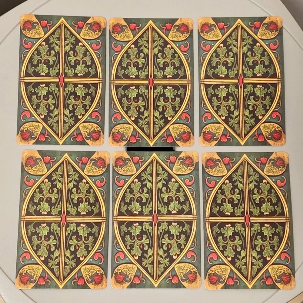 Printed on 350GSM Double-embossed Cardstock Medieval Lenormand Oracle Deck 9*6cm 36 Pcs Cards — image 2