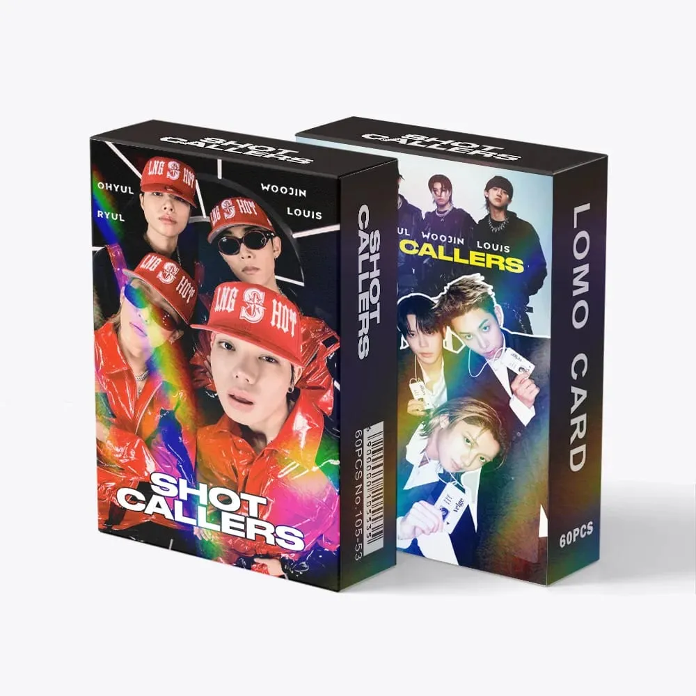 60pcs New Album LNGSHOT SHOT CALLERS Photocards Stickers Kpop Merch Lomo Cards Set Fans Collection Cards Gifts — image 1