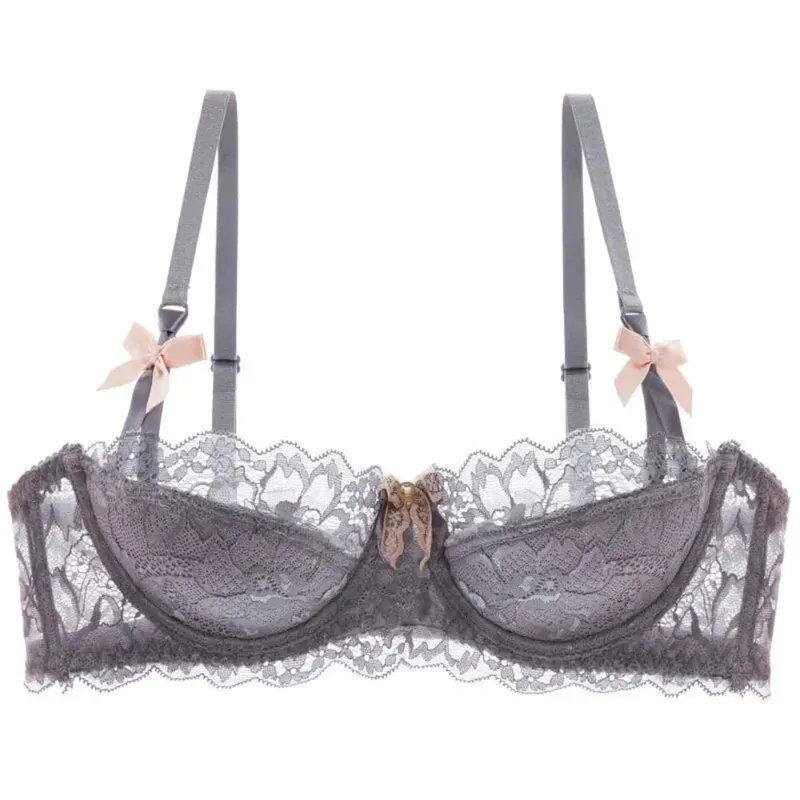 Conjunto de sutiã meia xícara de verão, tendência, fino, grande, minimizador de busto, lingerie de abstinência, para mulheres, sono diário, roupa casual — image 8