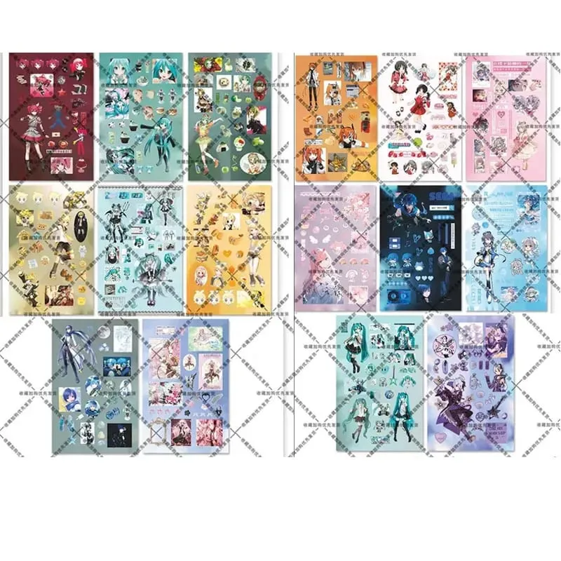 Hatsune Miku -Project DIVA- Sticker Hatsune Miku Kagamine Rin/Len Anime Perifer Journal Materiale Sticker 8 ark Nye gaver — image 9