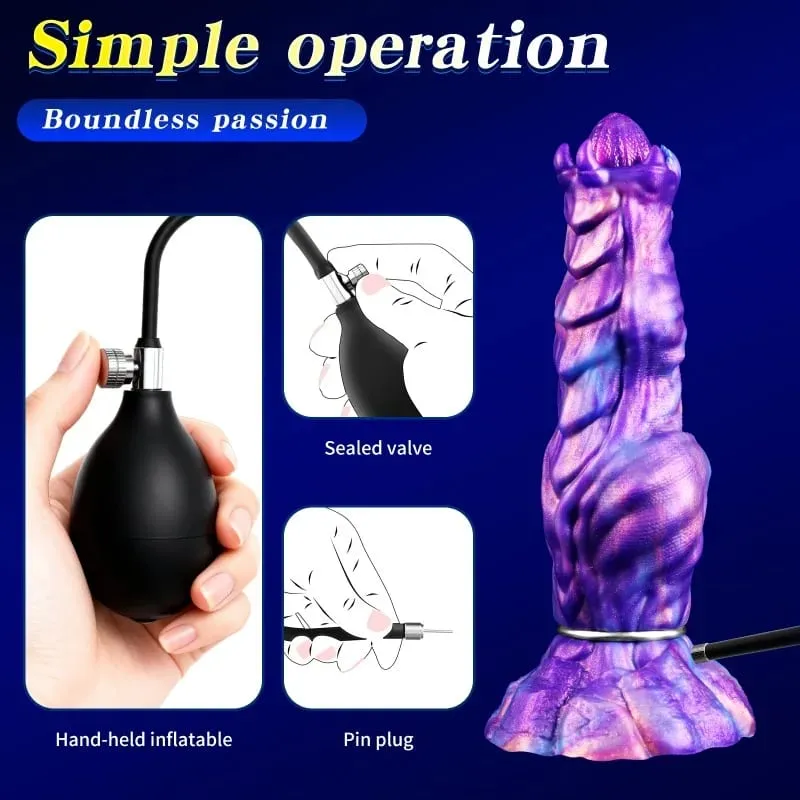 Newly Developed Ovipositor Toy Inflatable Anal Plug Vaginal Laying Eggs Fantasy Knot Dildo Sex Toys For Women Men Adult Games — image 6