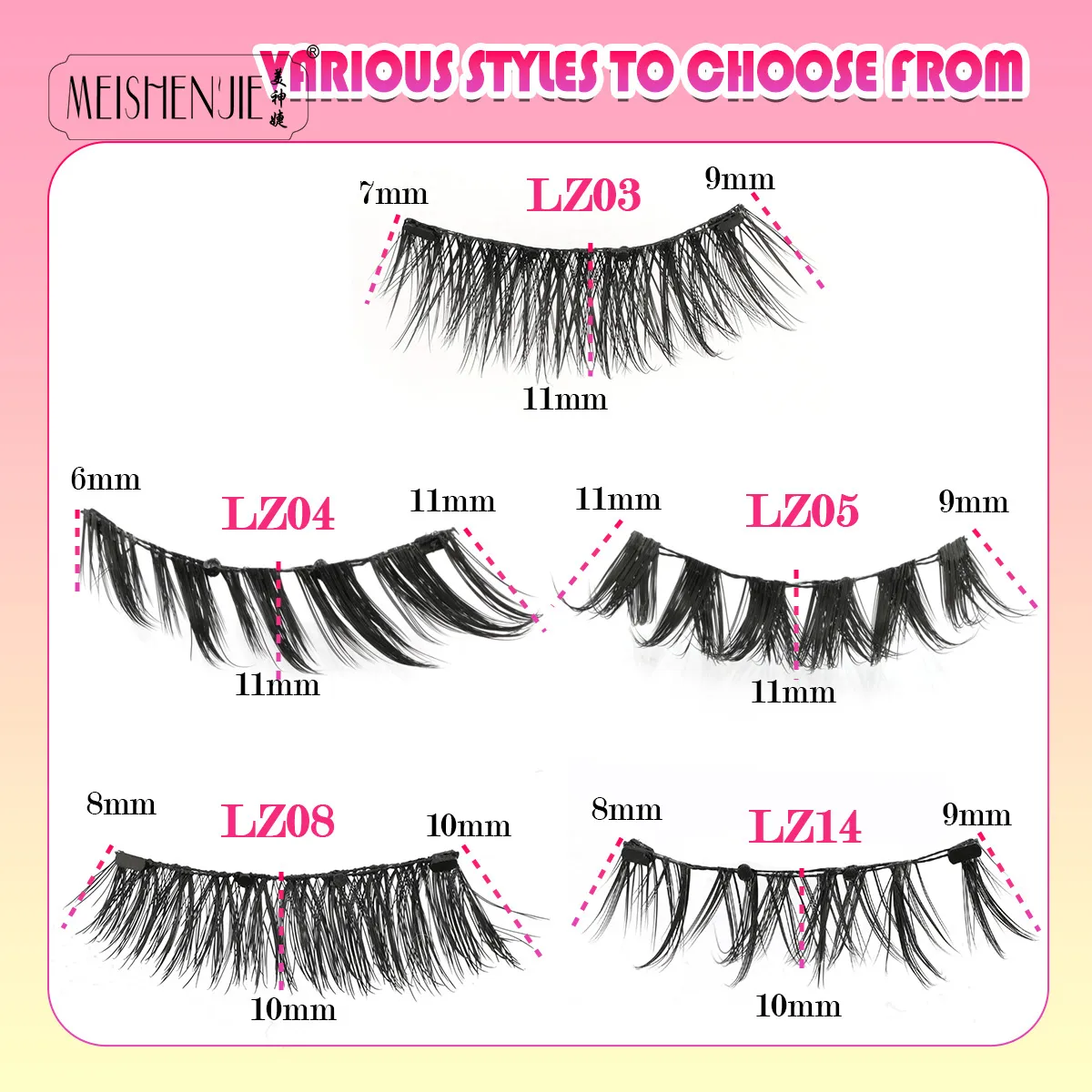 Magnetic Eyelashes 1Pcs No Glue Needed Reusable Natural Look 3D Lashes Easy Apply Soft Magnetic Lashes Kit for Eye Makeup — image 6