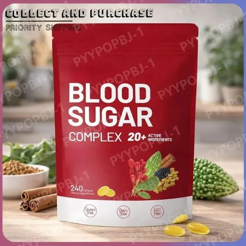 Blood Sugar Complex Supplement 240 Softgels Contain Multivitamin & Cinnamon bitter Gourd 20 Herbs Extract Support Daily Health — image 6