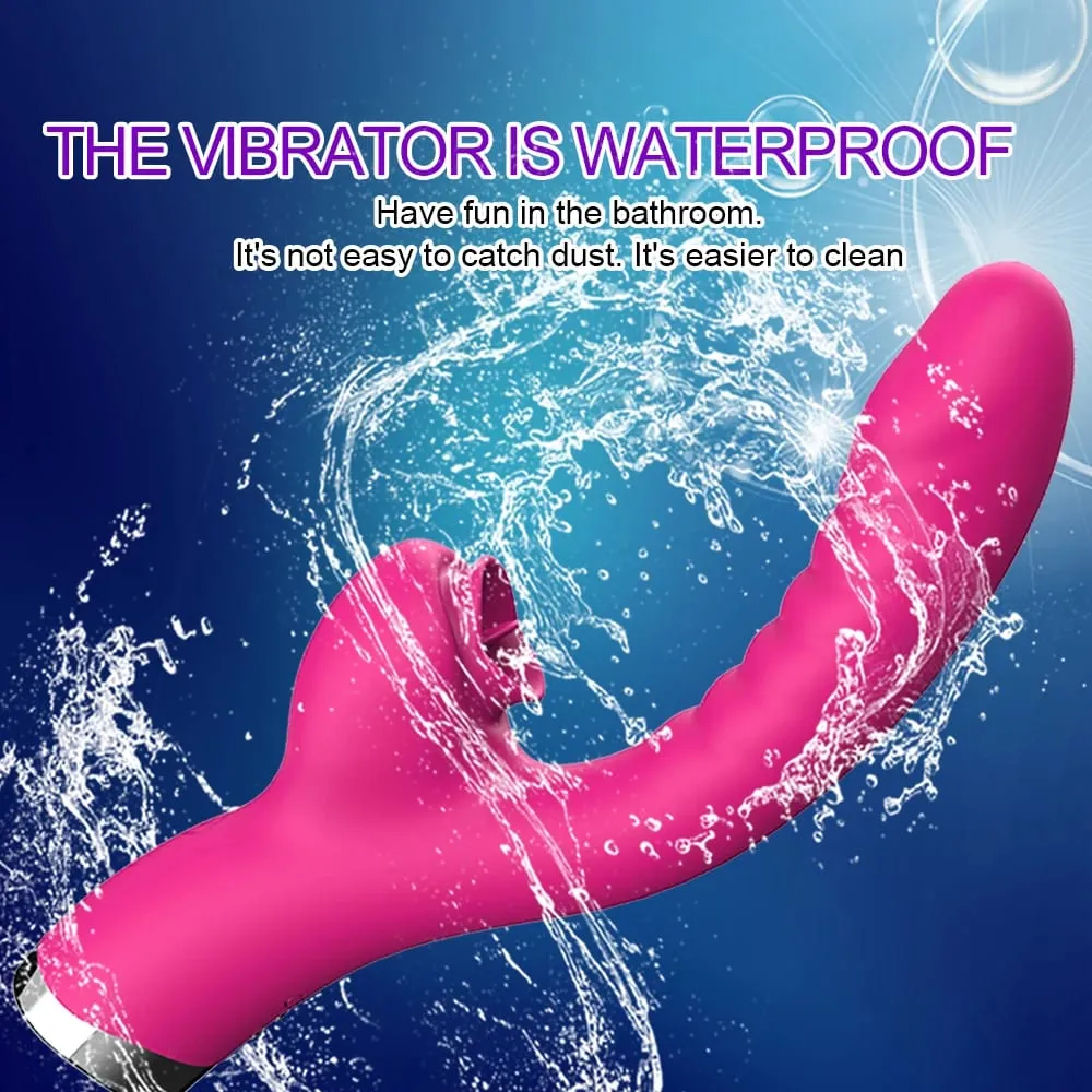 20 Modes Porn Tongue APP Dildo Vibrator G-Spot Vagina Massager Wand Licking Clitoris Stimulator Adult Female Women Sexy Sex Toys