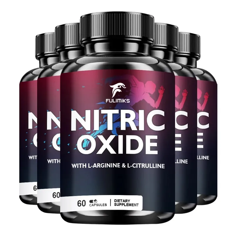 Nitric Oxide With L Arginine & L Citrulline Dietary Consumable Heart Health Men'S Vitality For Healthy Blood Flow