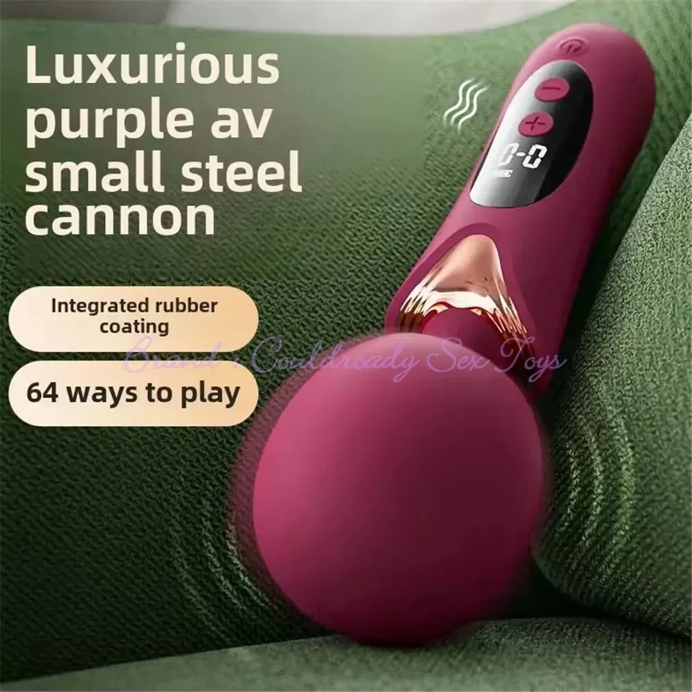 Vibrador av lcd poderoso com cabeça grande, massageador corporal feminino, brinquedo sexual para mulheres, clitóris, ponto g, estimulação da vagina, varinha mágica — image 3