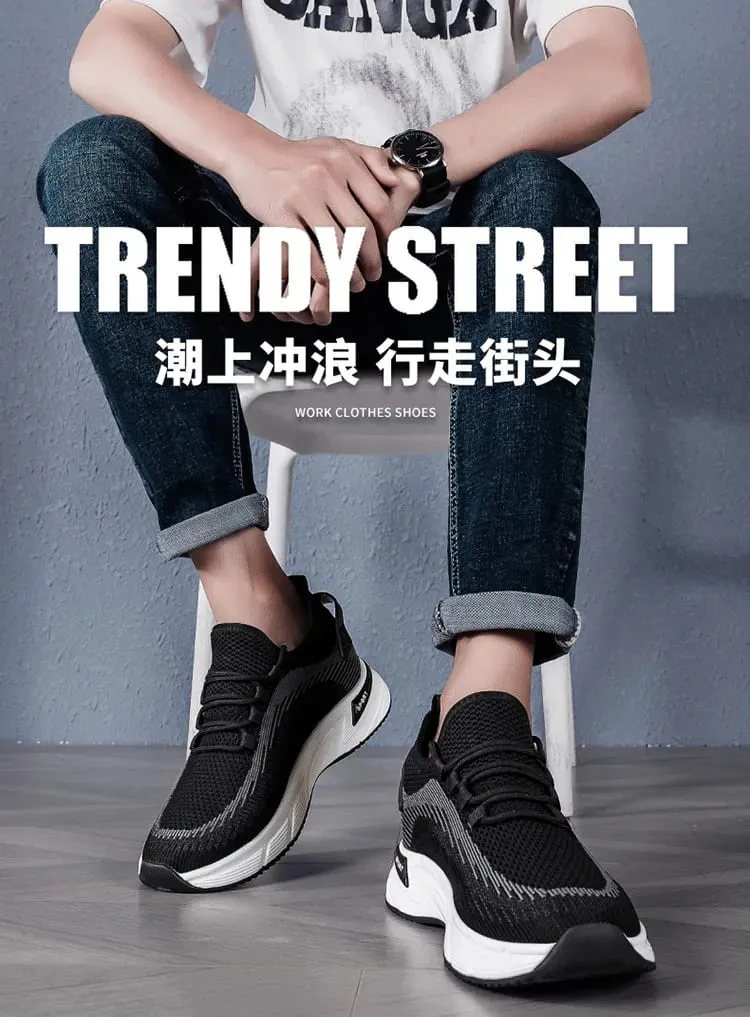 Elevator Shoes Invisible Heightening 8cm. Breathable Mesh Fabric Sports Shoes Heightening Inside for Men's Shoes Size 6cm — image 10