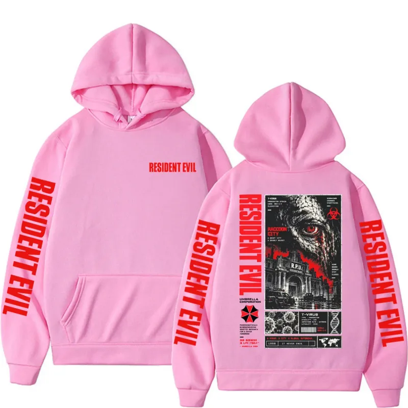 Resident Evil T-Virus Horror Gaming Hoodies Men's Clothing Fashion High Street Sweatshirts Casual Fleece Long Sleeve Pullovers — image 10