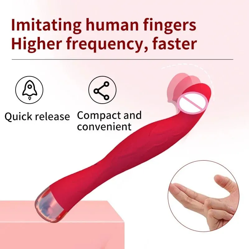 Sex Toys Vibrator Telescopic/Rabbit/Finger Digging G Spot Powerful vibrating AV Magic Wand Clitoris Stimulator Dildo Masturbator — image 5